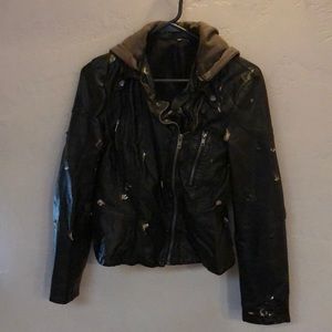 Free People faux leather jacket
